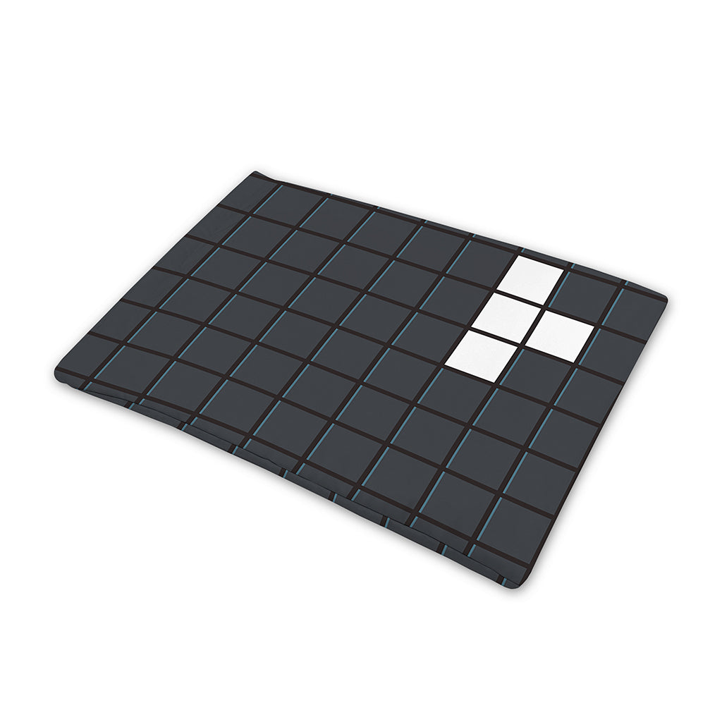 White Brick Puzzle Video Game Print Pet Cooling Mat Cover
