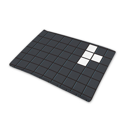 White Brick Puzzle Video Game Print Pet Cooling Mat Cover