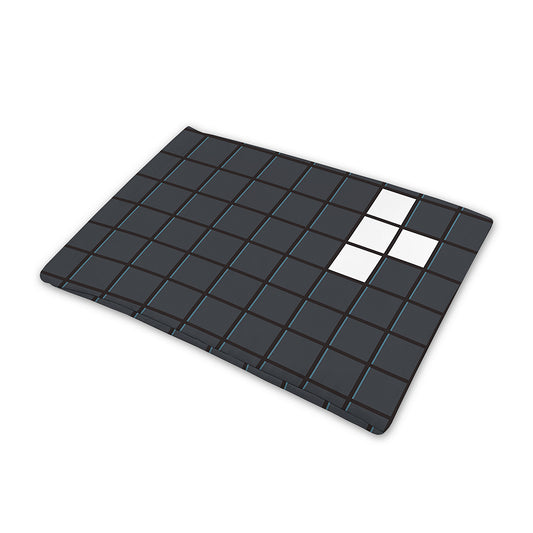 White Brick Puzzle Video Game Print Pet Cooling Mat Cover