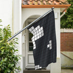 White Brick Puzzle Video Game Print Polyester Flag