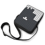 White Brick Puzzle Video Game Print Rectangular Crossbody Bag