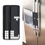 White Brick Puzzle Video Game Print Refrigerator Handle Covers