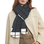 White Brick Puzzle Video Game Print Scarf