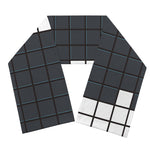 White Brick Puzzle Video Game Print Scarf