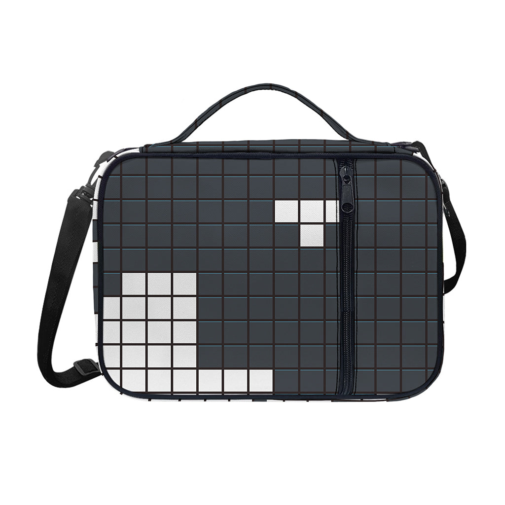 White Brick Puzzle Video Game Print Shoulder Strap Bible Bag