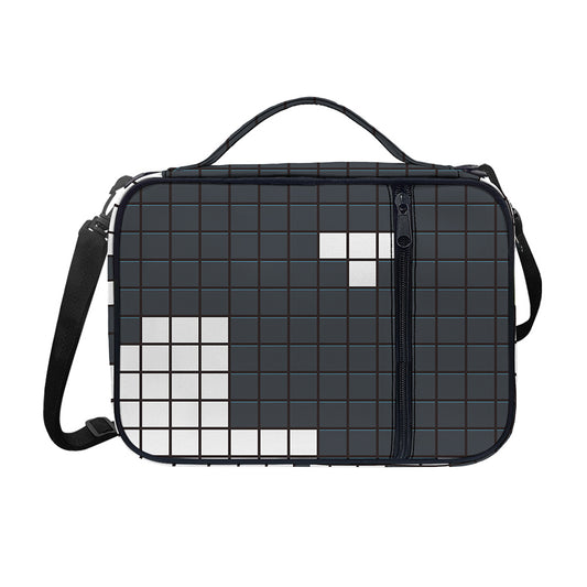 White Brick Puzzle Video Game Print Shoulder Strap Bible Bag