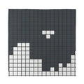 White Brick Puzzle Video Game Print Silk Bandana