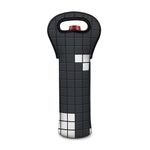White Brick Puzzle Video Game Print Single Neoprene Wine Tote