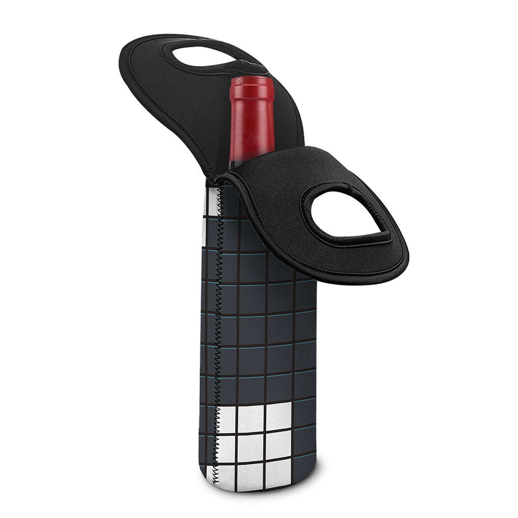 White Brick Puzzle Video Game Print Single Neoprene Wine Tote