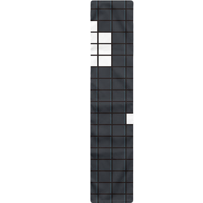White Brick Puzzle Video Game Print Table Runner