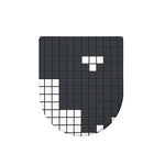 White Brick Puzzle Video Game Print Toilet Lid Cover