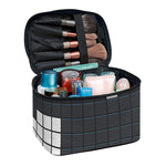 White Brick Puzzle Video Game Print Travel Makeup Bag