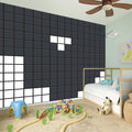 White Brick Puzzle Video Game Print Wall Sticker
