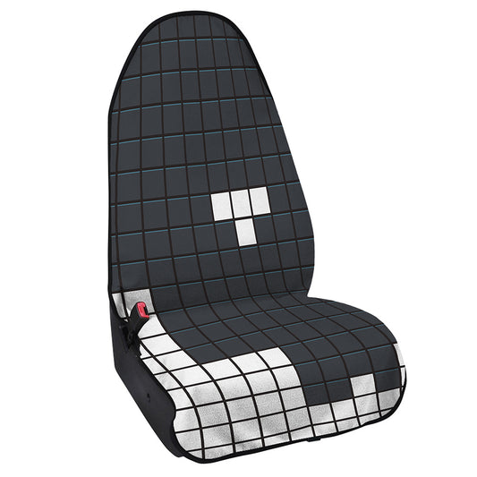 White Brick Puzzle Video Game Print Waterproof Car Seat Cover