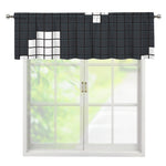 White Brick Puzzle Video Game Print Window Valance