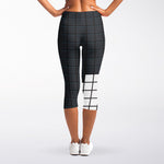 White Brick Puzzle Video Game Print Women's Capri Leggings