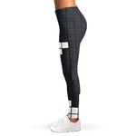 White Brick Puzzle Video Game Print Women's Leggings