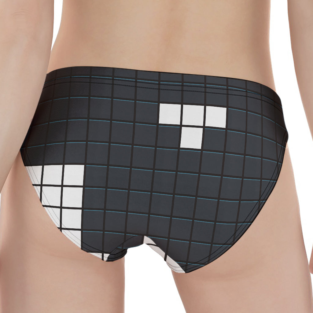 White Brick Puzzle Video Game Print Women's Panties