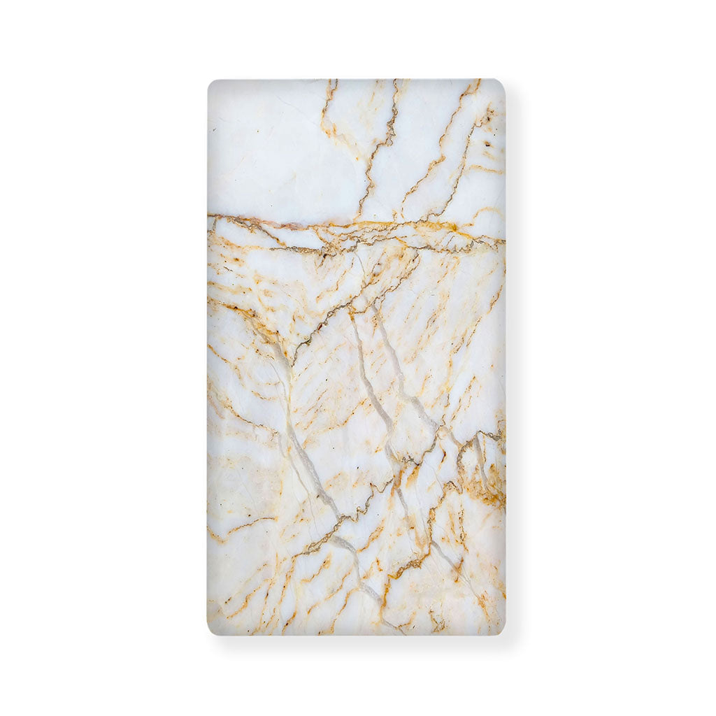 White Brown Grunge Marble Print Baby Crib Sheet