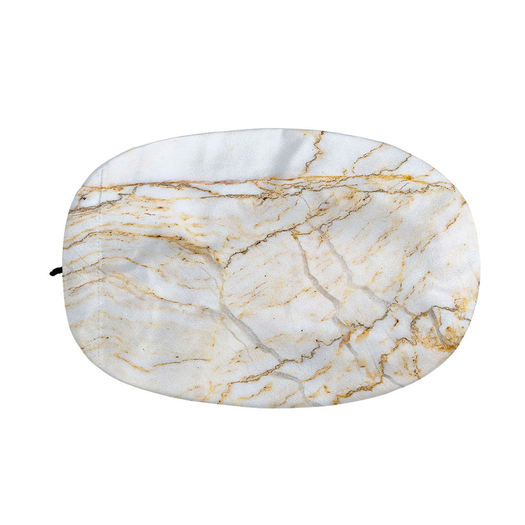 White Brown Grunge Marble Print Car Side Mirror Covers