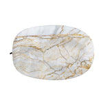 White Brown Grunge Marble Print Car Side Mirror Covers