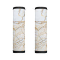 White Brown Grunge Marble Print Handle Covers