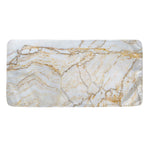 White Brown Grunge Marble Print Towel