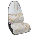 White Brown Grunge Marble Print Waterproof Car Seat Cover