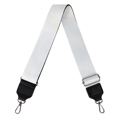 White Brown Smooth Marble Print Bag Strap