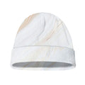 White Brown Smooth Marble Print Beanie