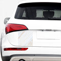 White Brown Smooth Marble Print Car Sticker