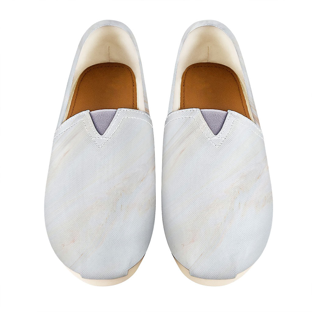 White Brown Smooth Marble Print Casual Shoes