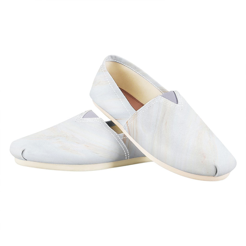 White Brown Smooth Marble Print Casual Shoes