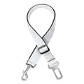 White Brown Smooth Marble Print Dog Seat Belt