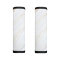 White Brown Smooth Marble Print Handle Covers
