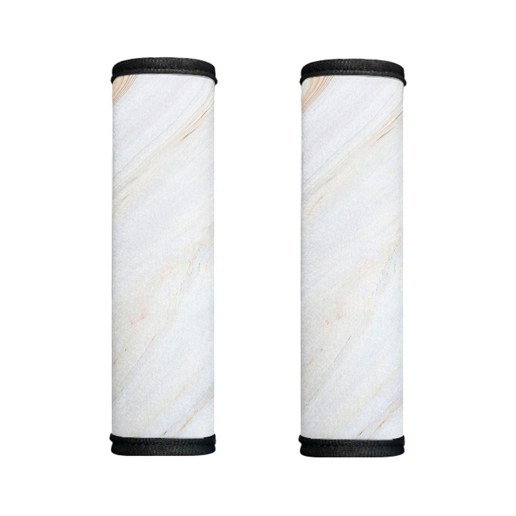 White Brown Smooth Marble Print Handle Covers