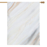 White Brown Smooth Marble Print House Flag