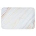 White Brown Smooth Marble Print Indoor Door Mat