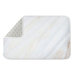 White Brown Smooth Marble Print Indoor Door Mat
