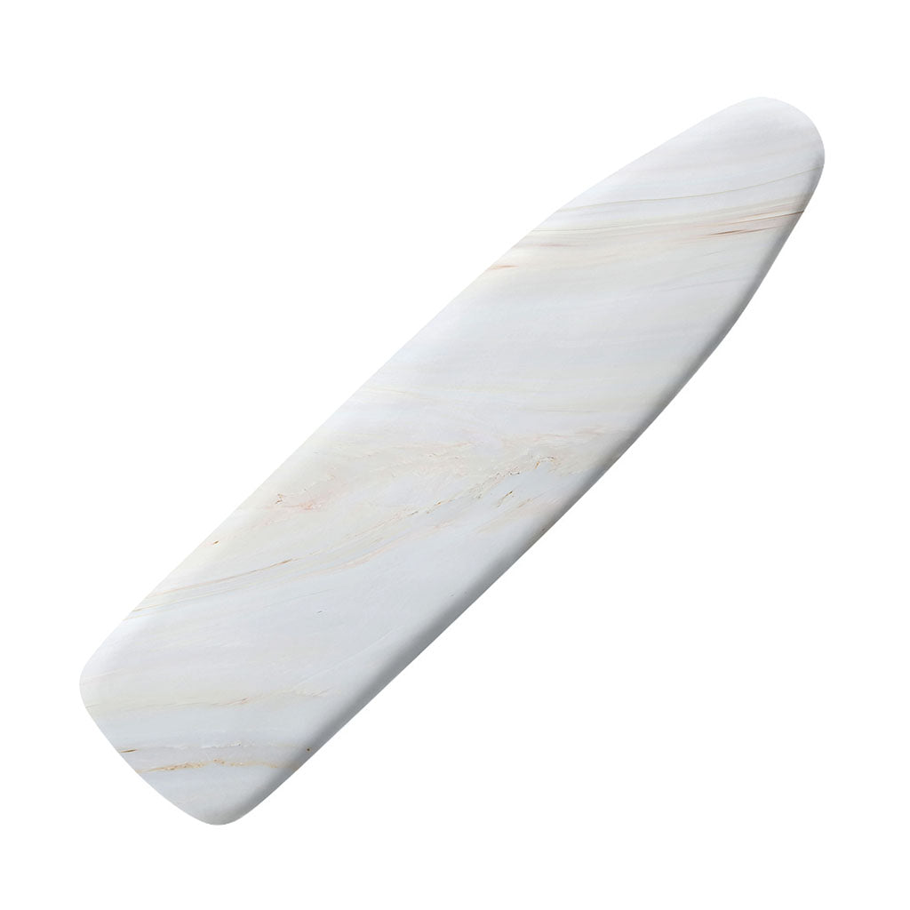 White Brown Smooth Marble Print Ironing Board Cover