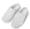 White Brown Smooth Marble Print Mesh Casual Shoes