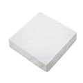 White Brown Smooth Marble Print Outdoor Seat Cushion Cover