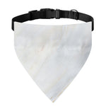 White Brown Smooth Marble Print Over The Collar Dog Bandana