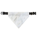 White Brown Smooth Marble Print Over The Collar Dog Bandana