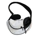 White Brown Smooth Marble Print Pet Sling Carrier
