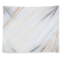 White Brown Smooth Marble Print Tapestry