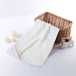 White Brown Smooth Marble Print Towel
