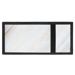 White Brown Smooth Marble Print Trifold Wallet