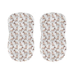 White Bull Terrier Pattern Print Bar Stool Covers