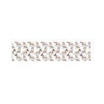 White Bull Terrier Pattern Print Bed Runner